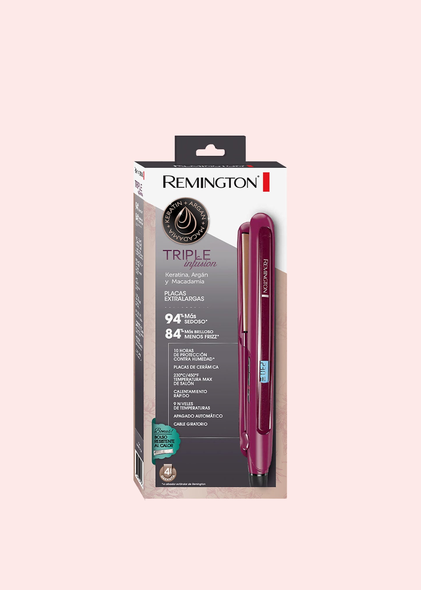 REMINGTON PLANCHA KERA ARG MAC TRIPLE INFUSION