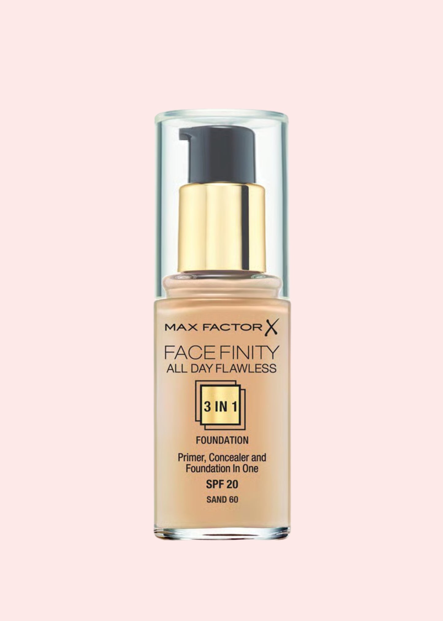 MAX FACTOR BASE FACEFINITY 3 EN 1 60 SAND