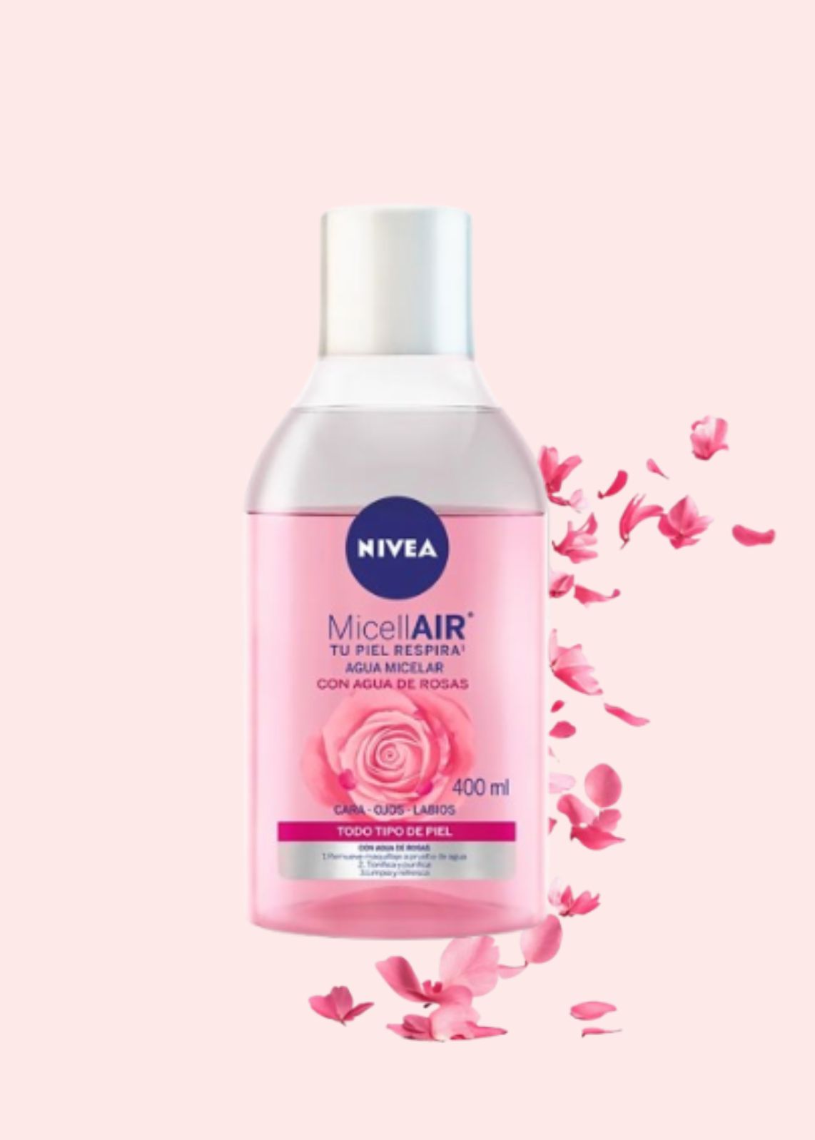 NIVEA FACE AGUA MICELAR ROSAS 400 ML