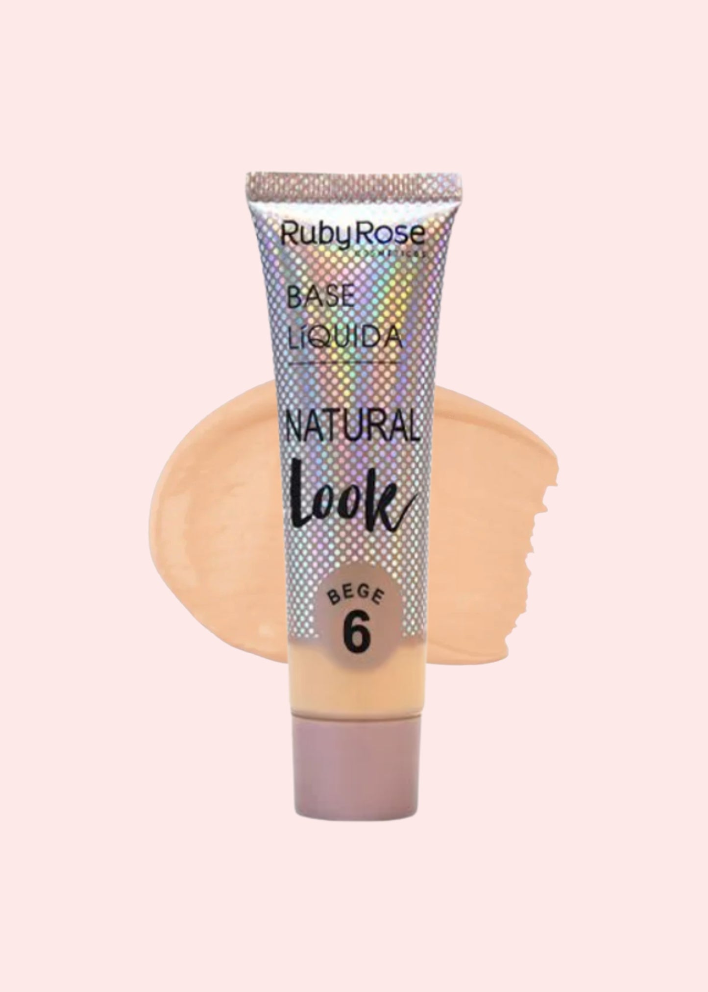RUBY ROSE BASE LIQUIDA NATURAL LOOK BEIGE#6 HB- 8051