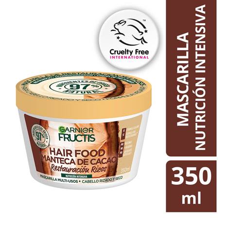 GARNIER MASCARILLA HAIR FOOD MANTECA DE CACAO 350ML