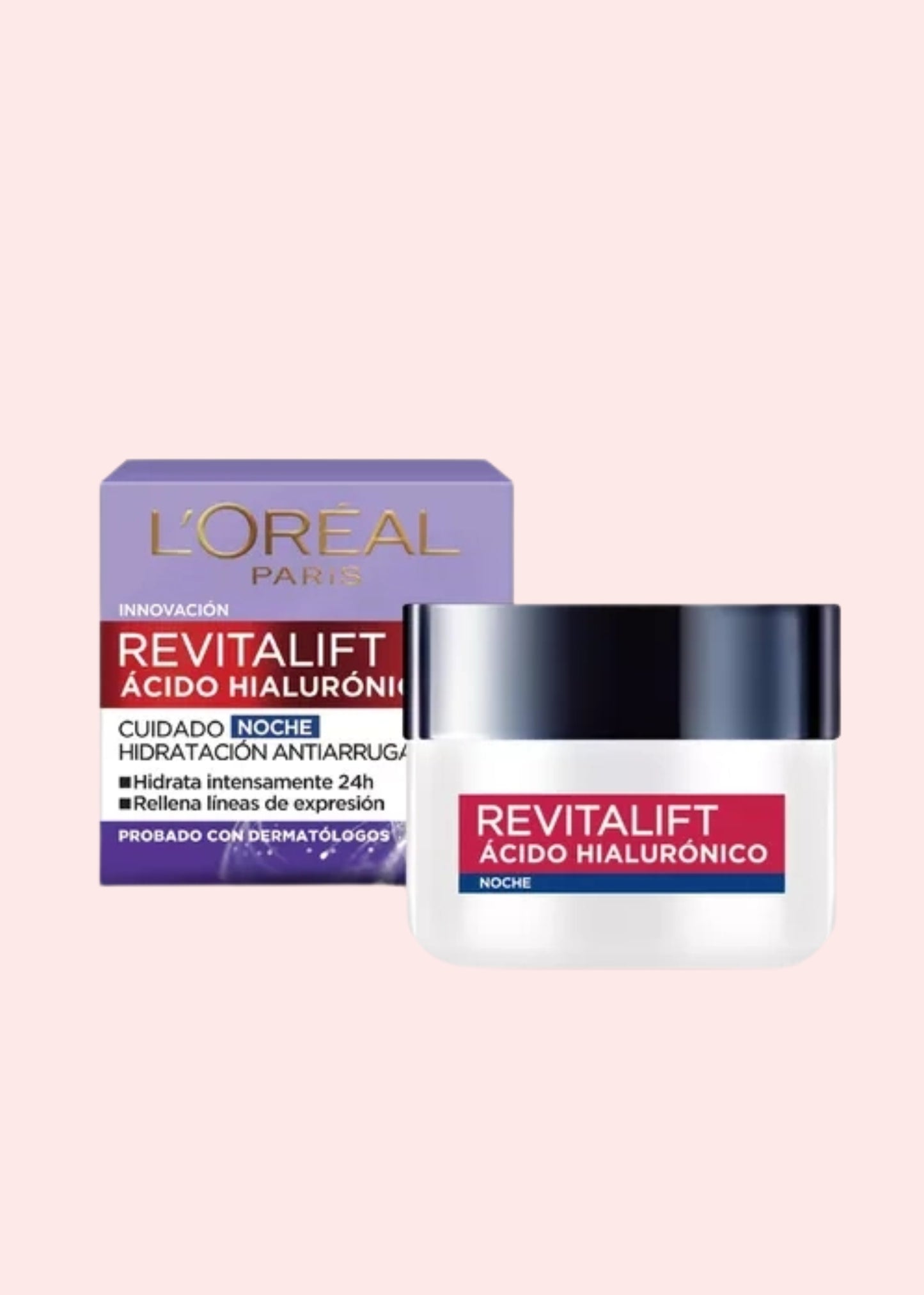 Loreal Acido Hialuronico Cuidado Noche Fps20 50Ml