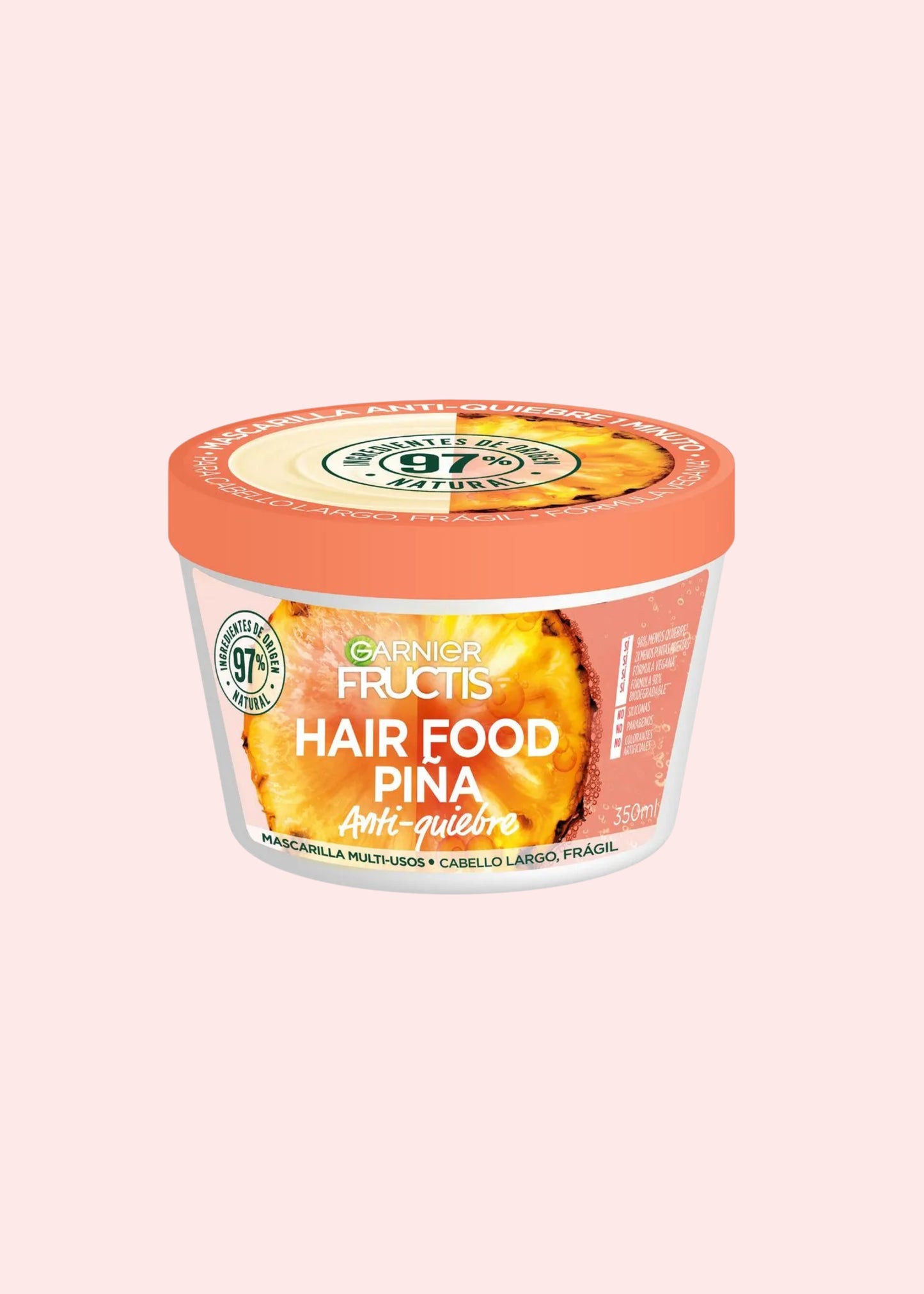 Garnier Mascarilla Capilar Comida Para El Cabello Pineapple 350 Ml