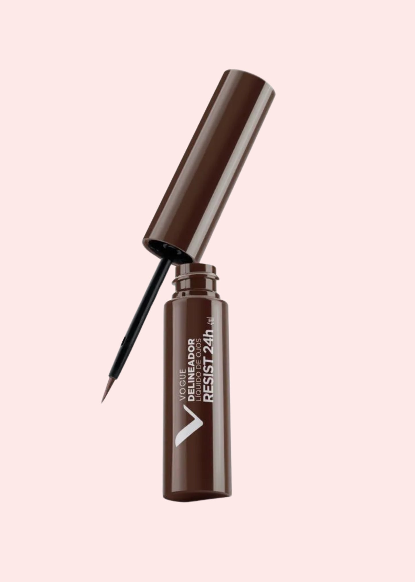VOGUE DELINEADOR LIQUIDO DE OJOS CAFE RESISTENTE 24H 4ML