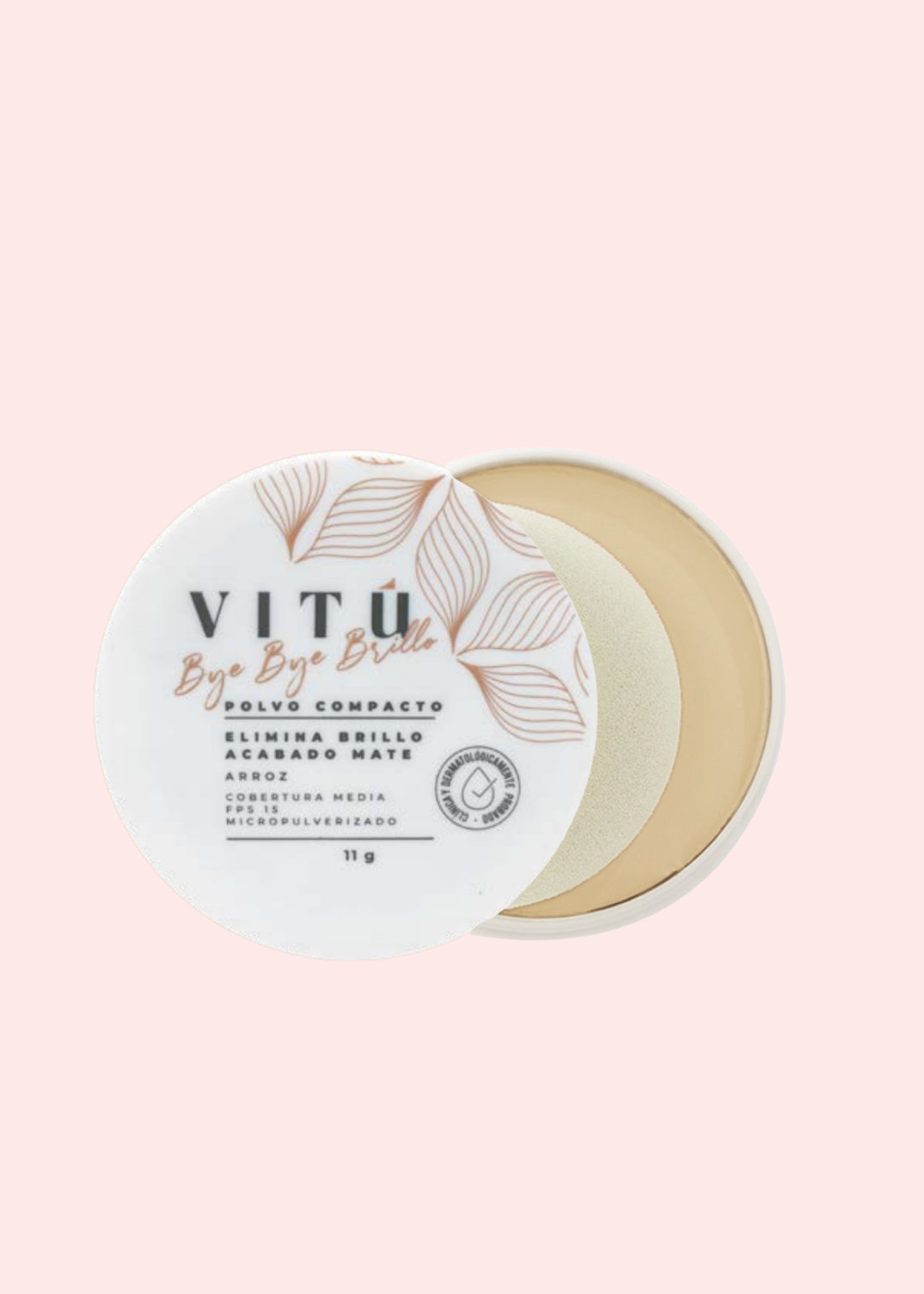 VITU POLVO COMPACTO DE ARROZ 1 MACADAMIA