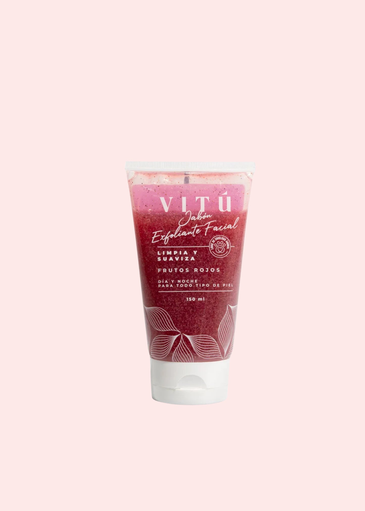 VITU JABÓN EXFOLIANTE FACIAL FRUTOS ROJOS 150 ML