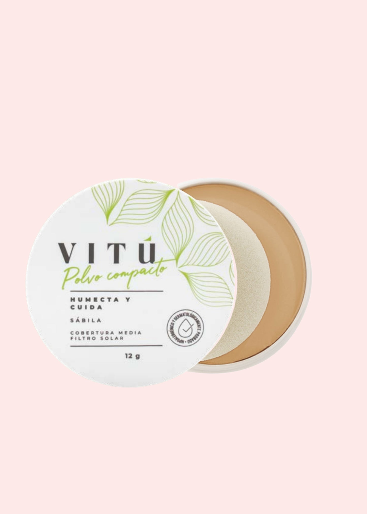 VITU POLVO COMPACTO SABILA Y FILTRO SOLAR 4 CASTAÑA