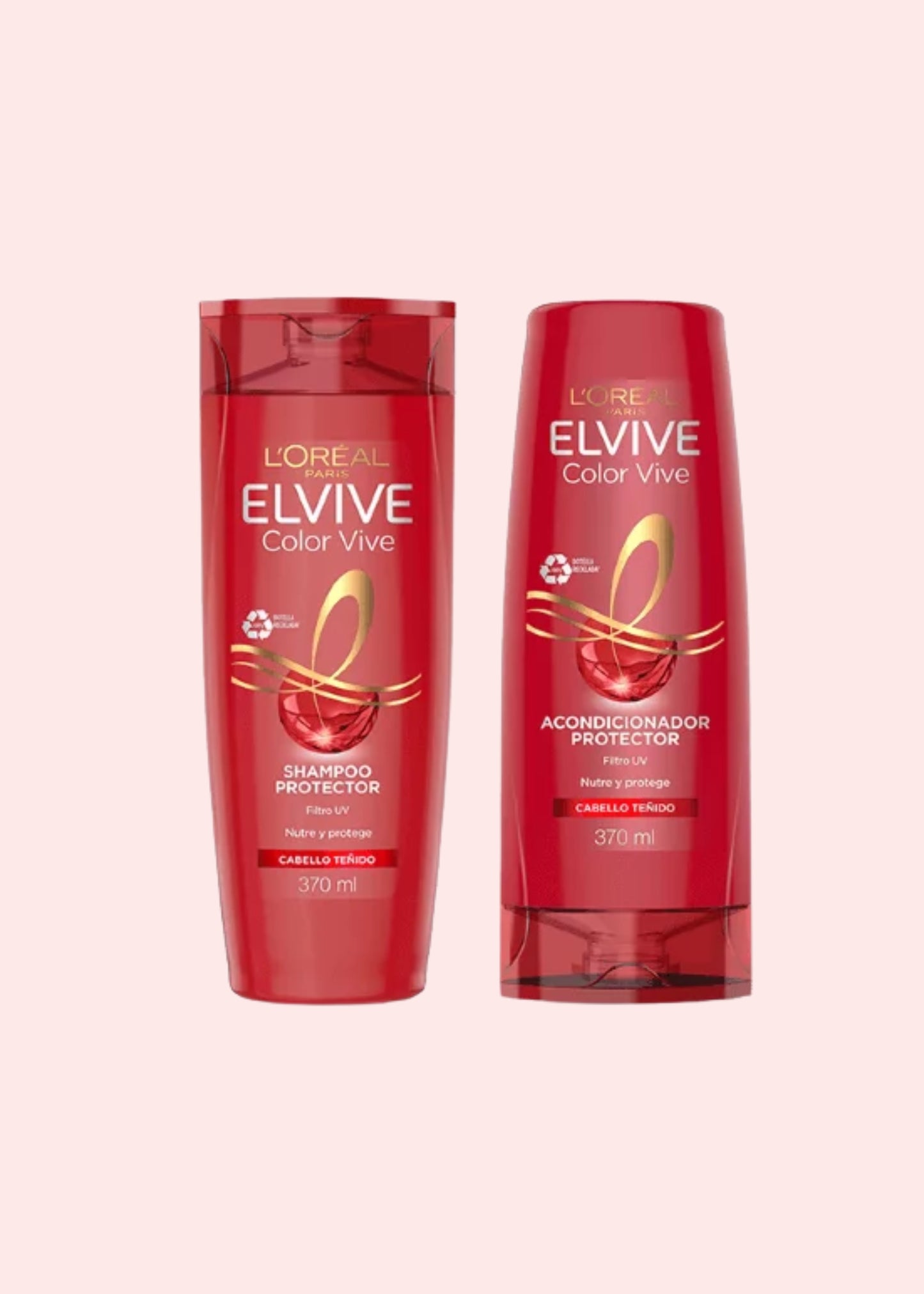 ELVIVE PACK SHAMPOO Y ACONDICIONADOR COLOR VIVE 370 ML