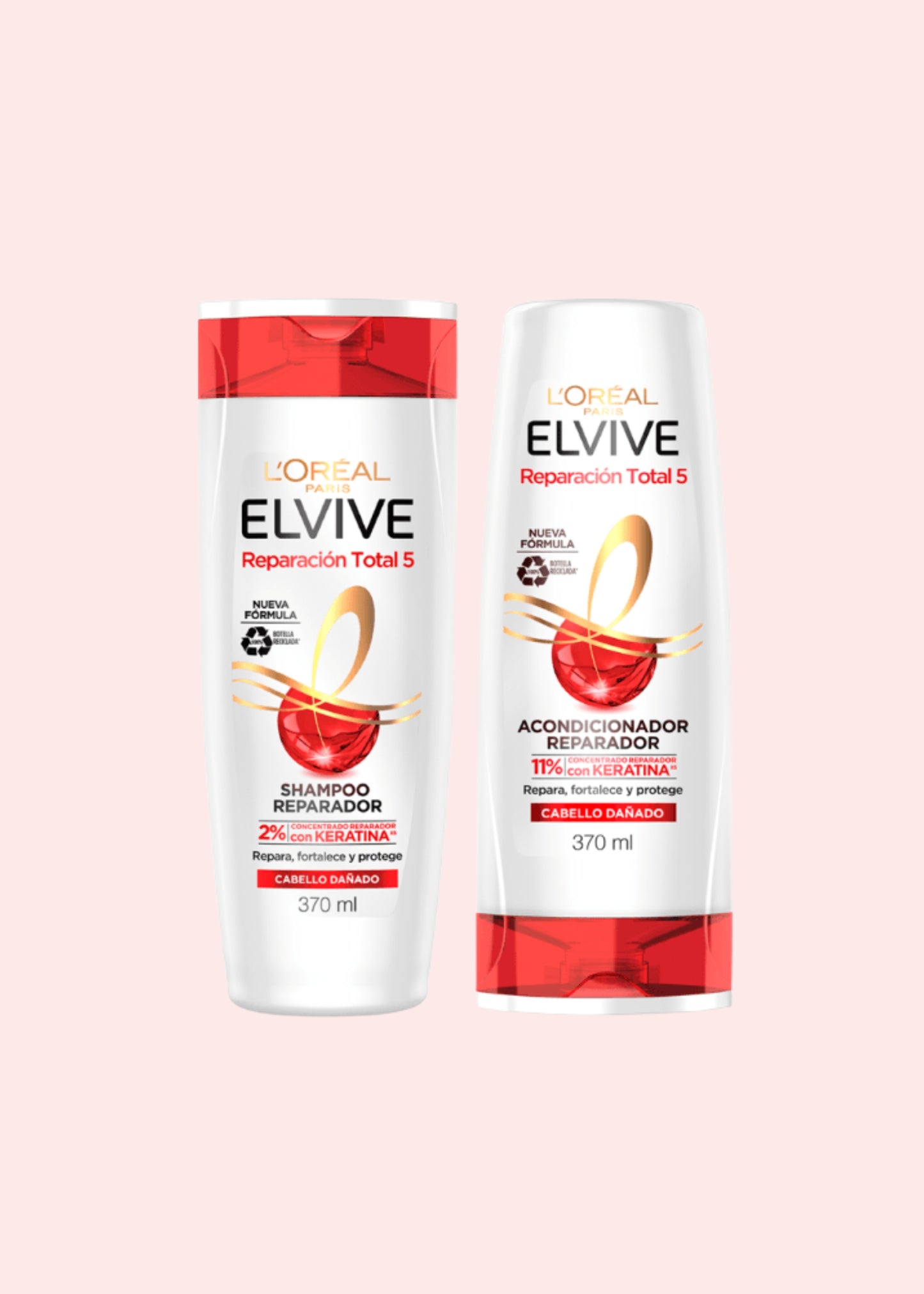 ELVIVE PACK REPARACION TOTAL 5 SHAMPOO Y ACONDICIONADOR