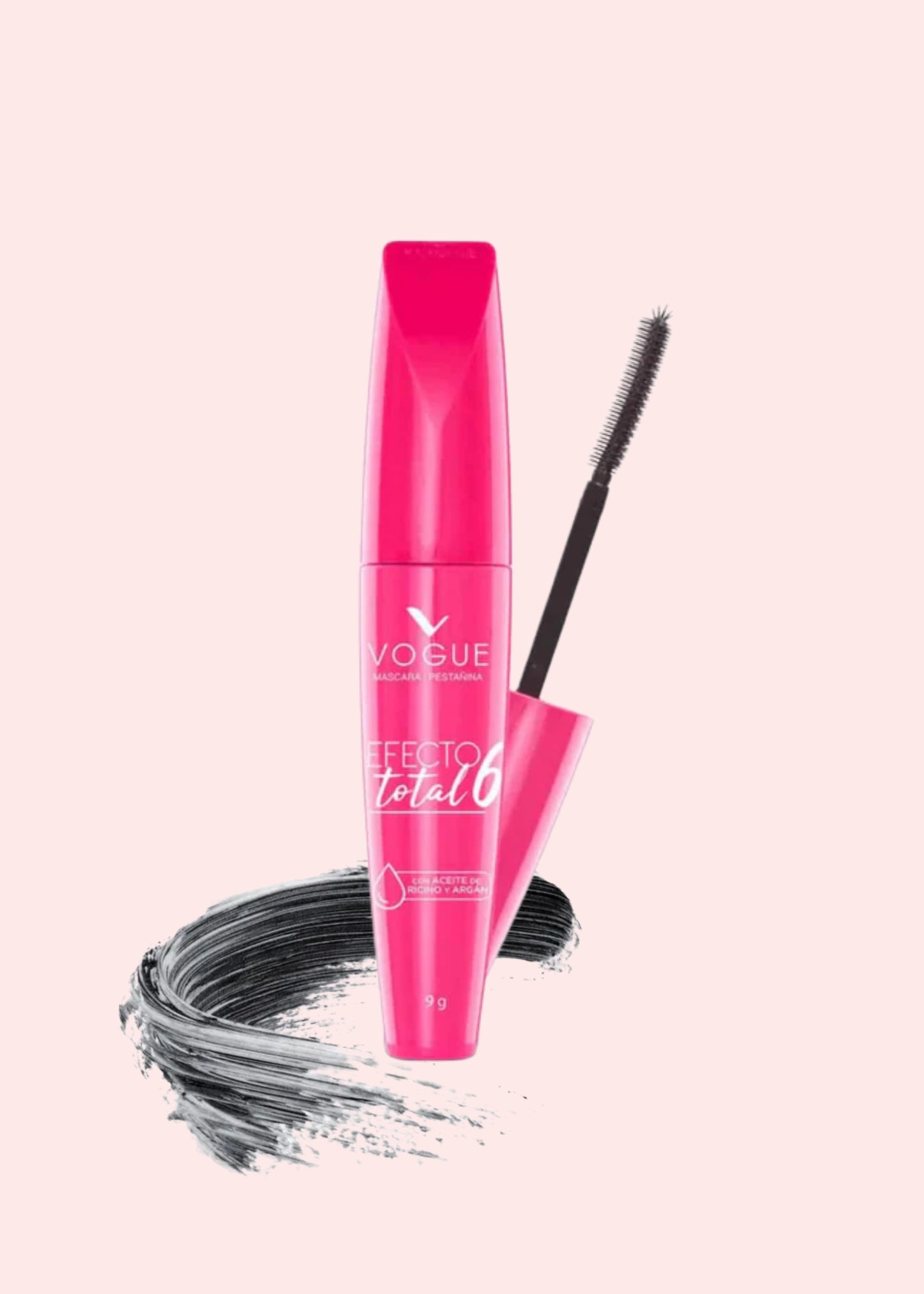 Vogue Pestañina Efecto Total 6 Negro 9Gr