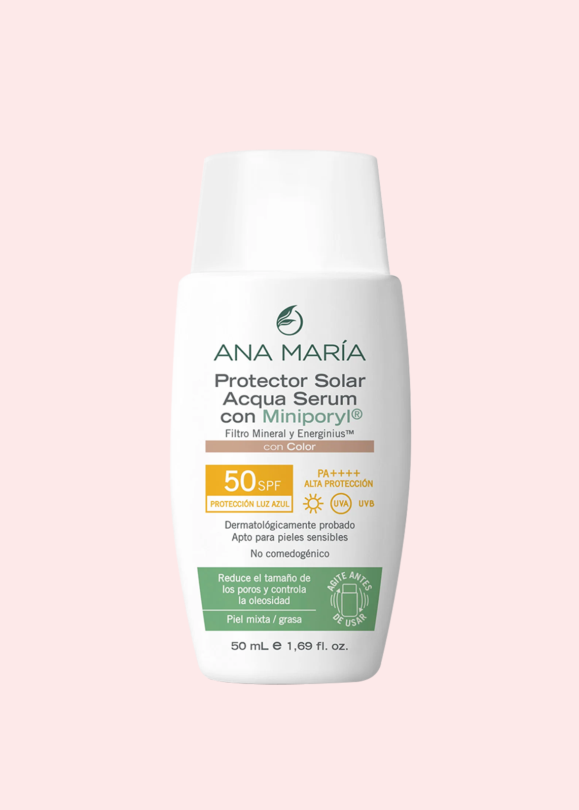 ANA MARIA PROTECTOR SOLAR ACQUA SERUM CON MINIPORYL COLOR 50 SPF 50ML