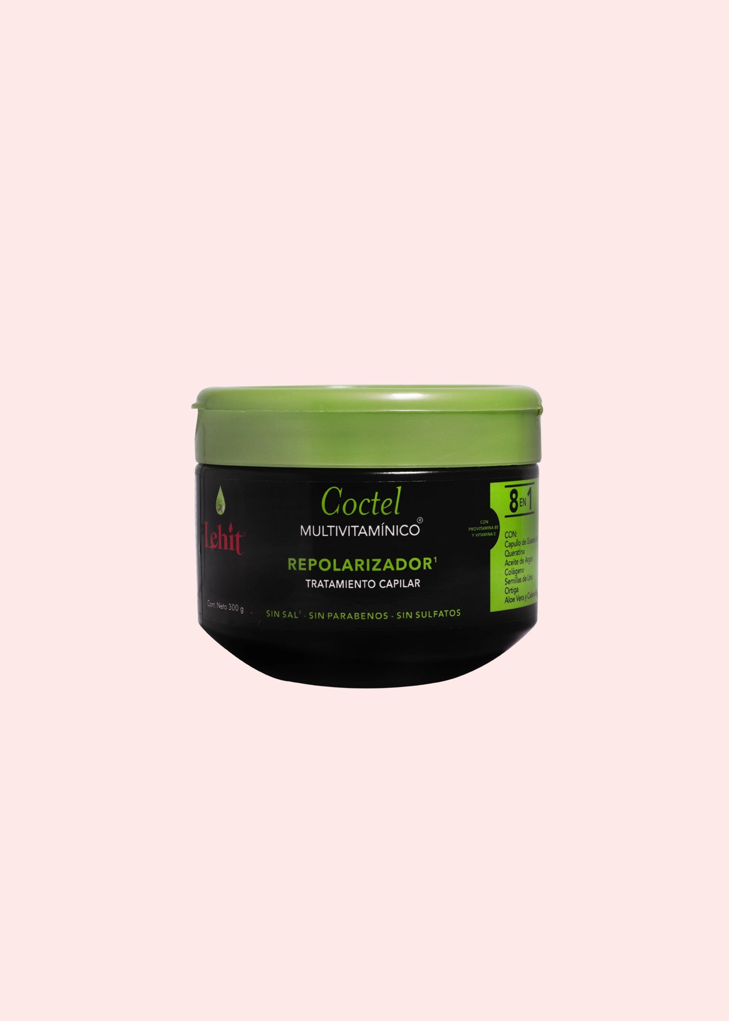 Lehit Tratamiento Coctel Multivitaminico 8 En 1 Pote 300 G