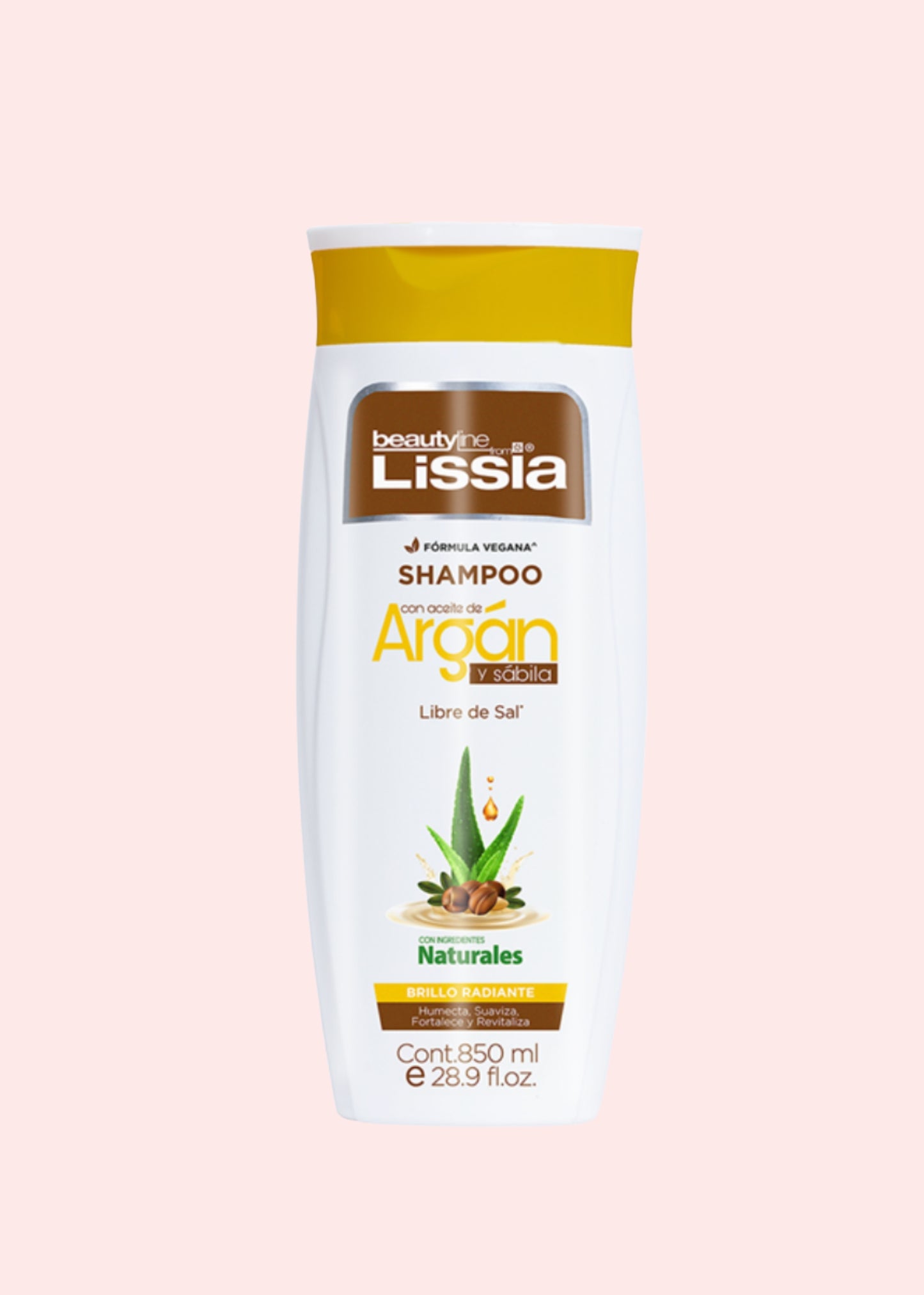 Lissia Shampoo Aceite De Argan Y Sabila 850 Ml