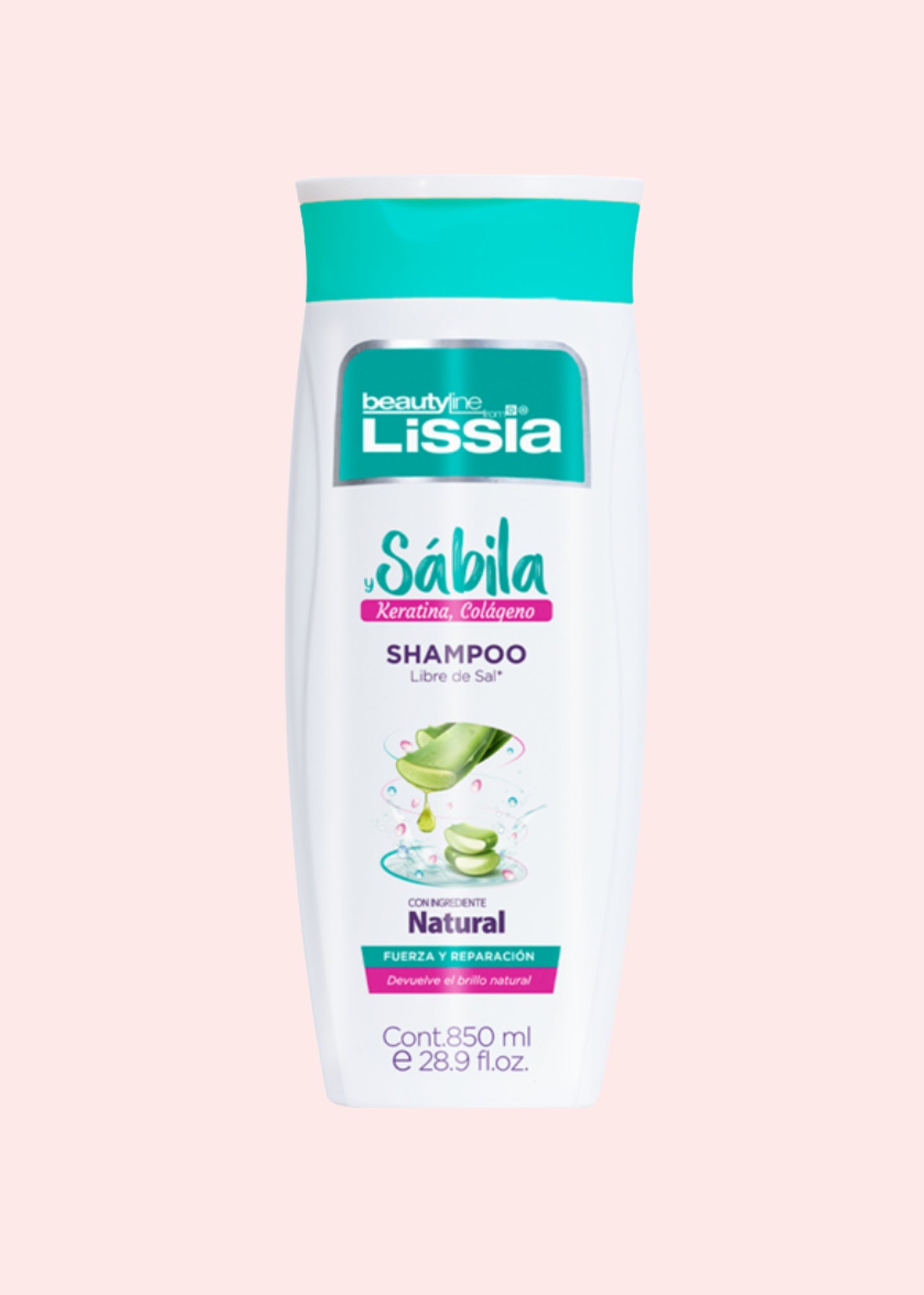 LISSIA SHAMPOO SABILA, KERATINA Y COLAGENO 850 ML