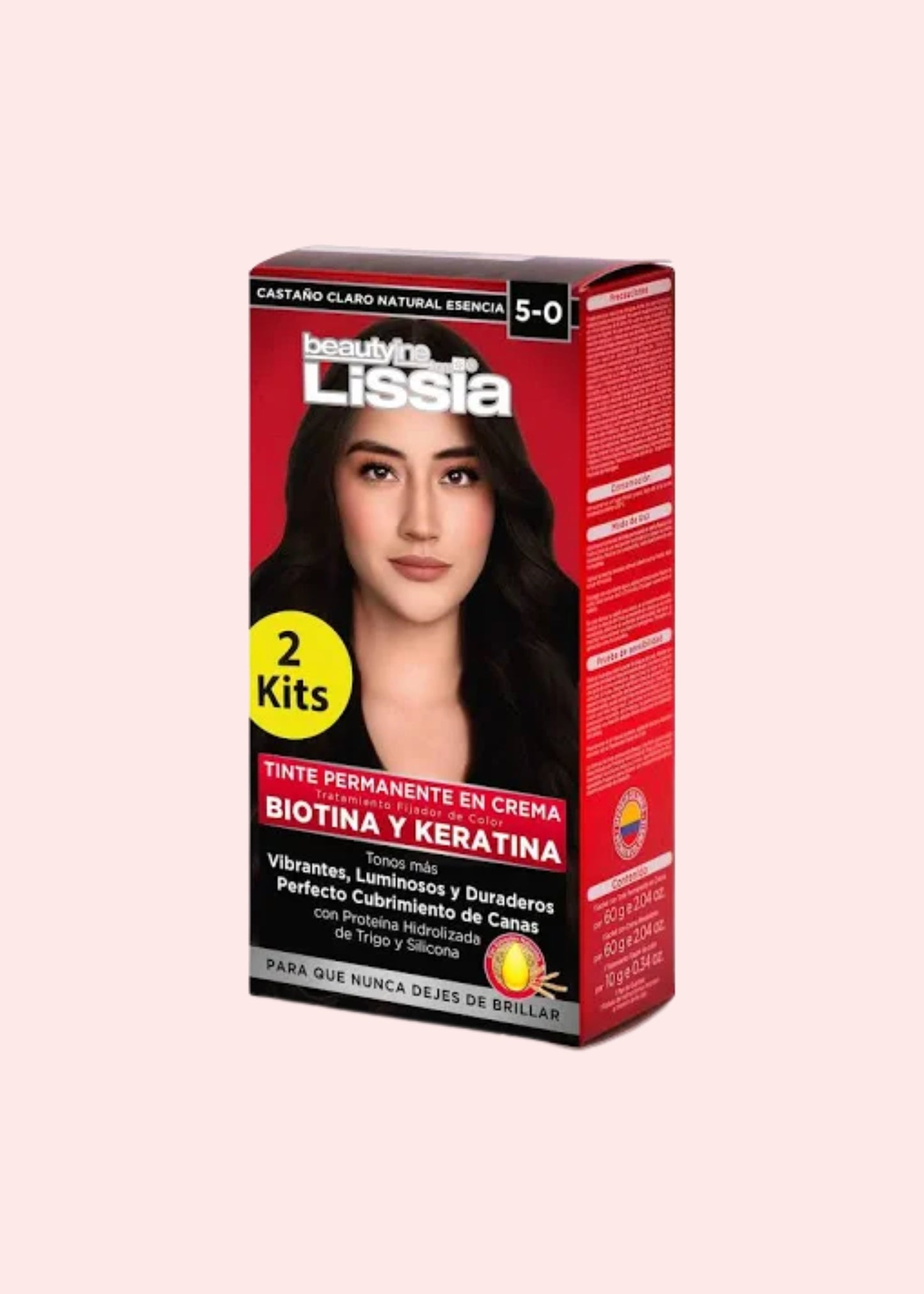 LISSIA KIT TINTE 50 CASTAÑO CLARO NATURAL