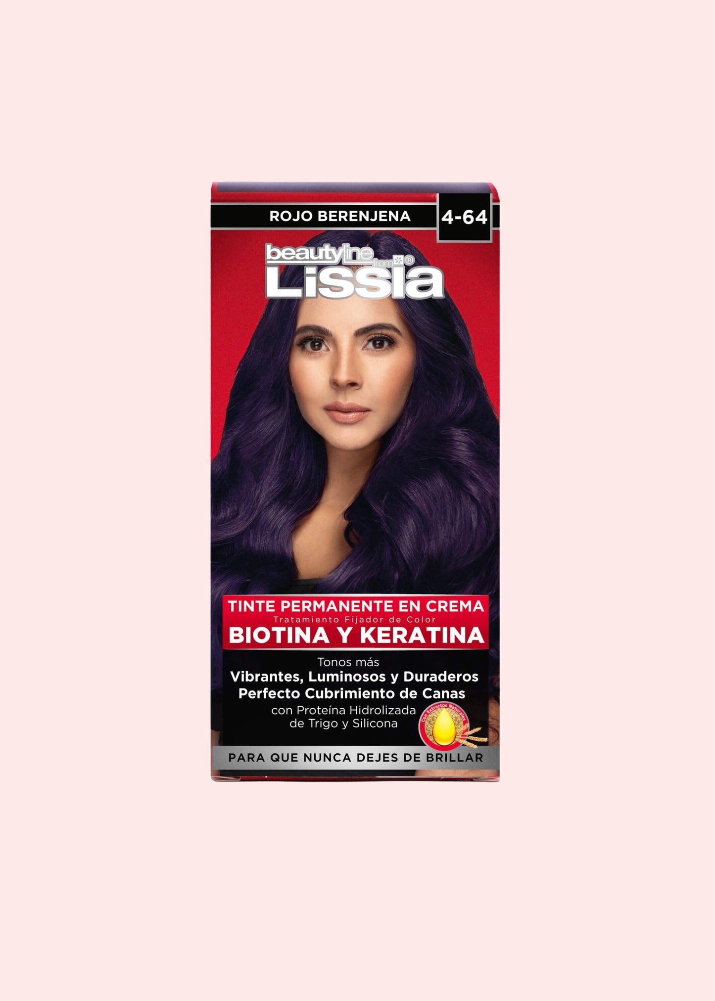 LISSIA KIT TINTE 464 ROJO BERENJENA