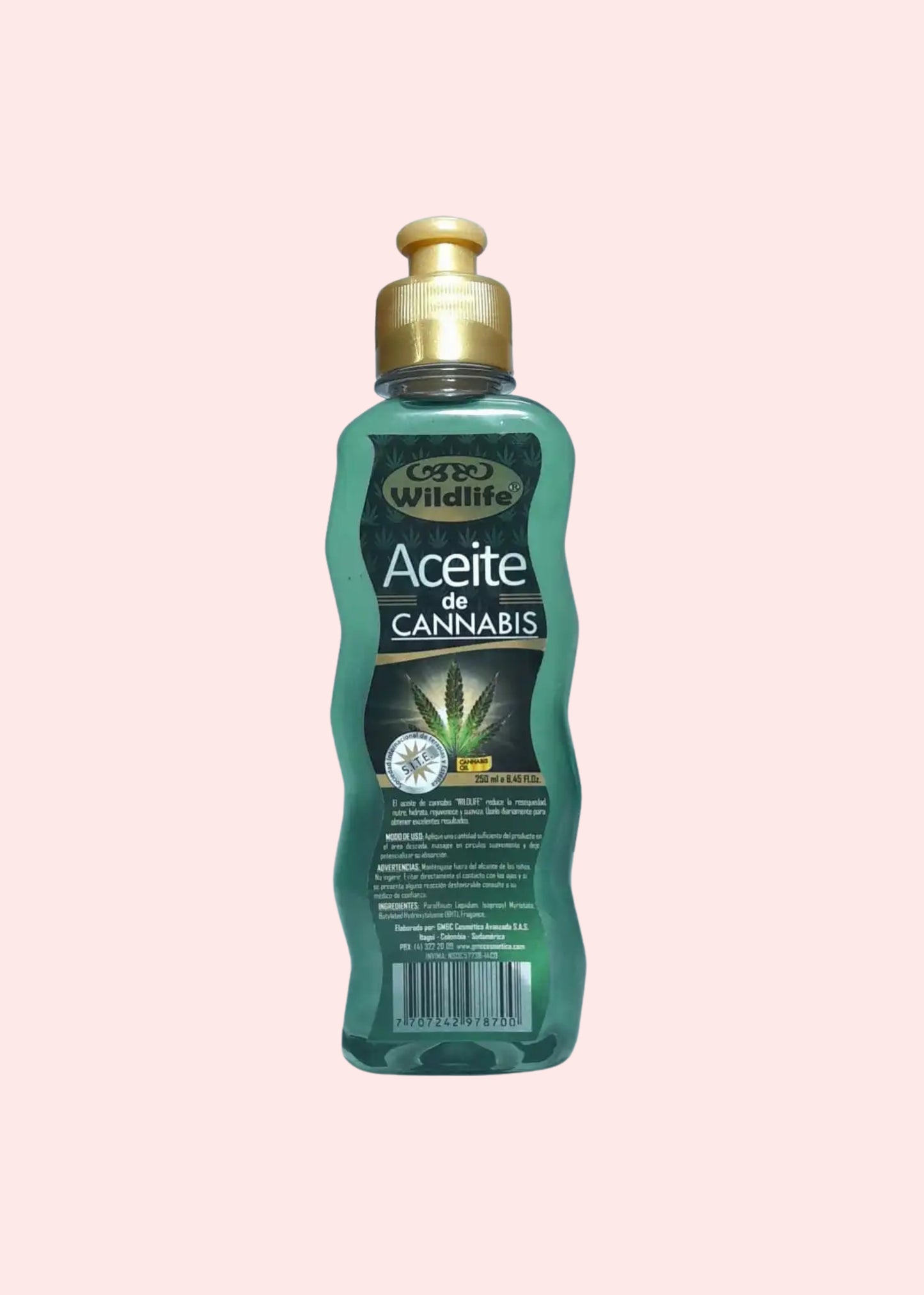 WILDLIFE ACEITE CORPORAL CANNABIS 250 ML