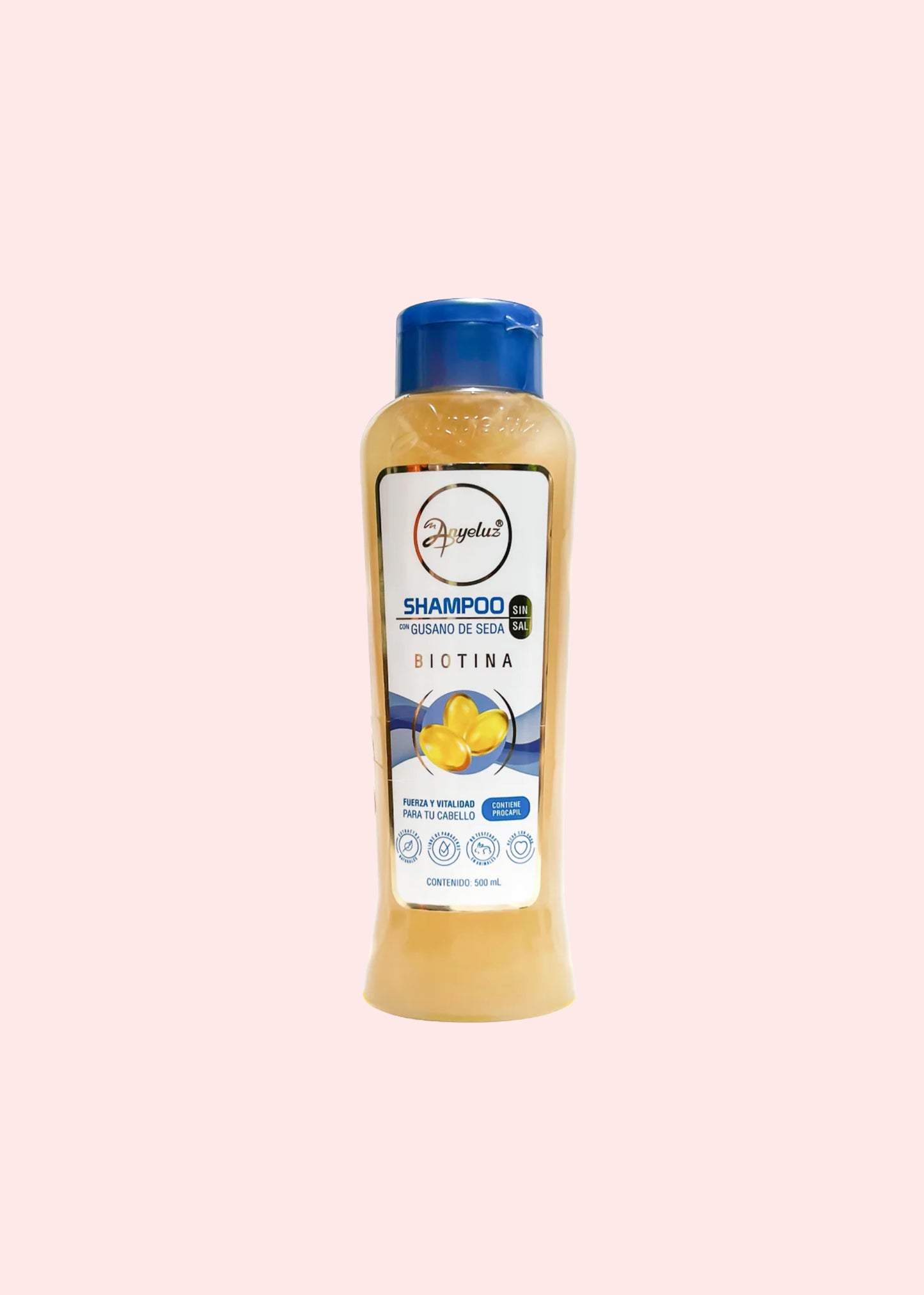 ANYELUZ SHAMPOO GUSANO SEDA CABELLO SECO 500ML
