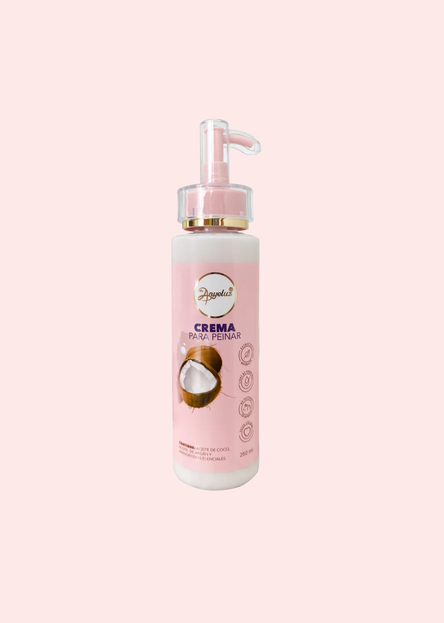 Anyeluz Crema Para Peinar Con Aceite De Coco 250 Ml