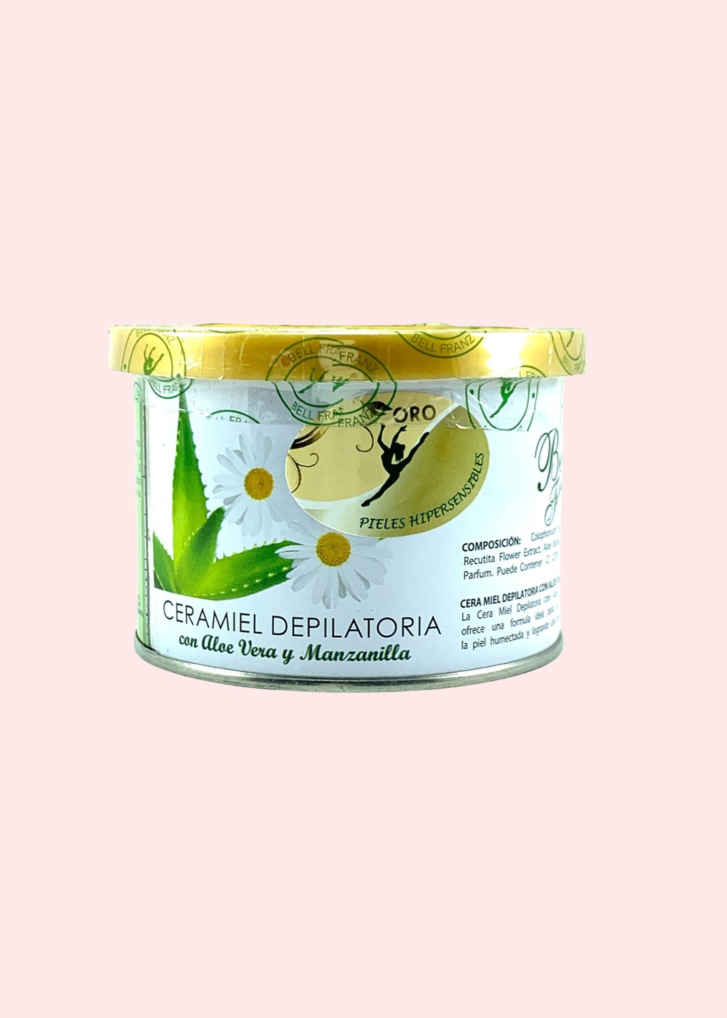 BELL FRANZ CERA DEPILATORIA ORO ALOE Y MANZANILLA 240 G