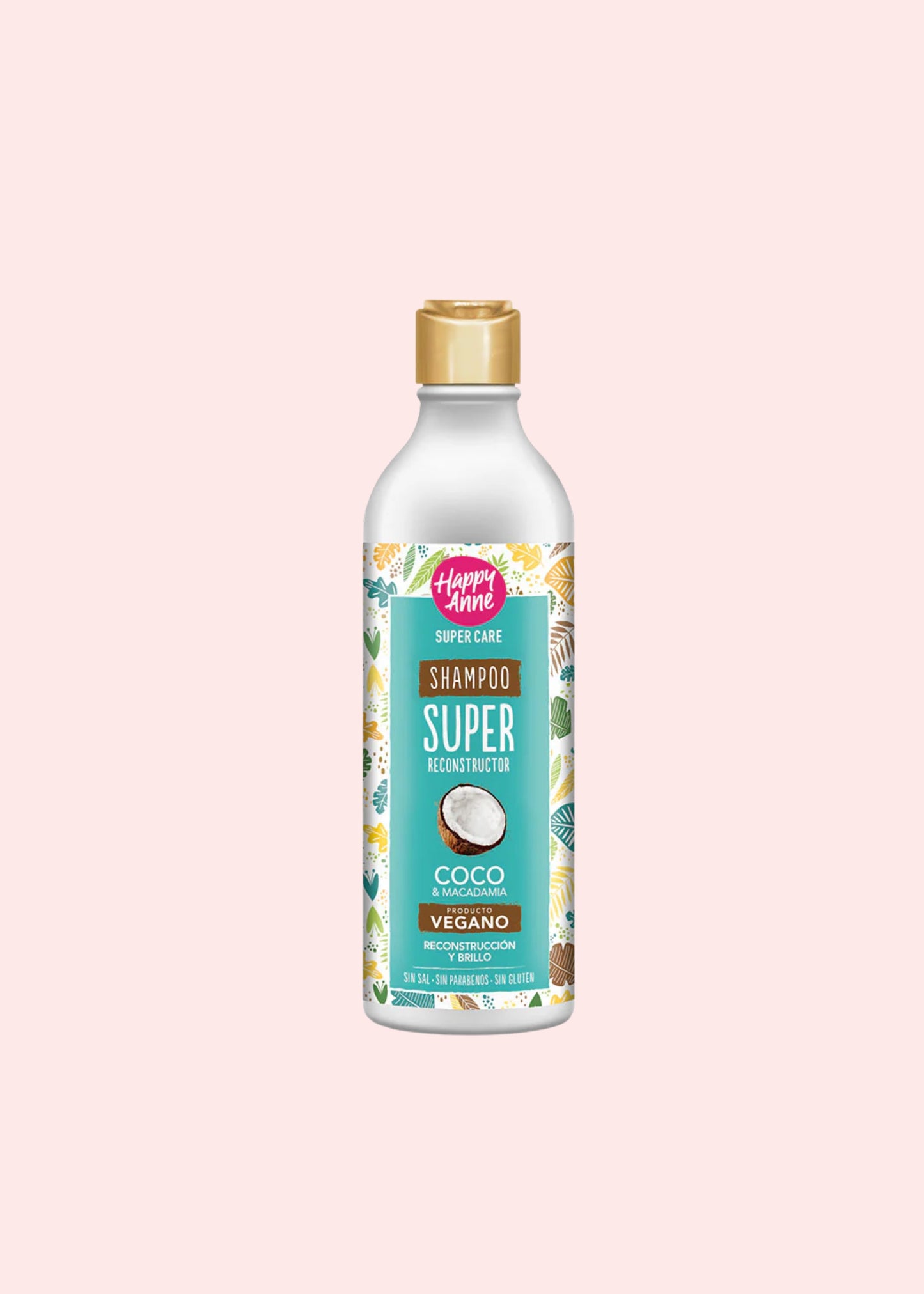 HAPPY ANNE SHAMPOO SUPER RECONTRUCTOR COCO Y MACADAMIA 340ML