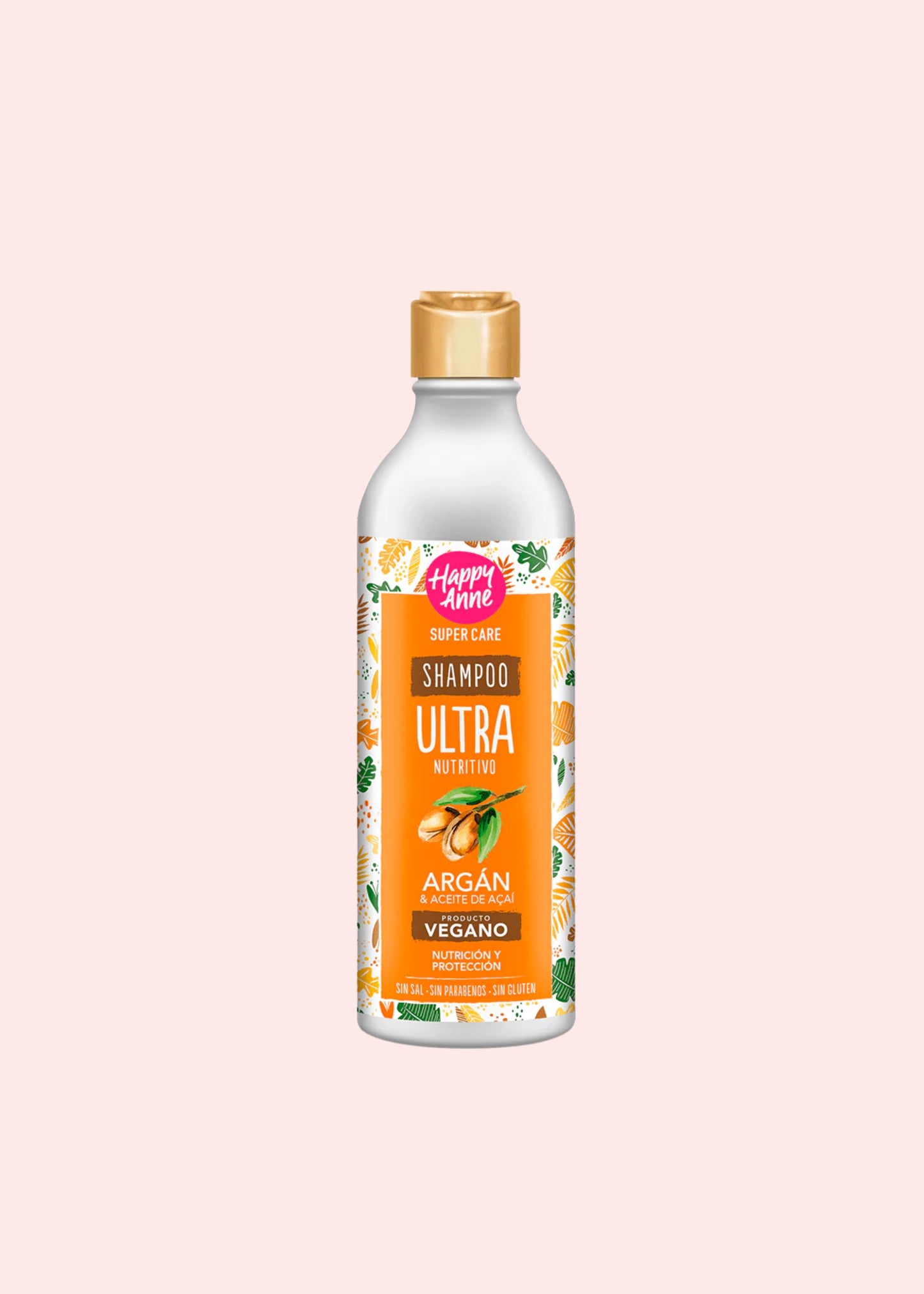 HAPPY ANNE SHAMPOO ULTRA NUTRITIVO ARGAN Y ACEITE DE ACAI 340ML