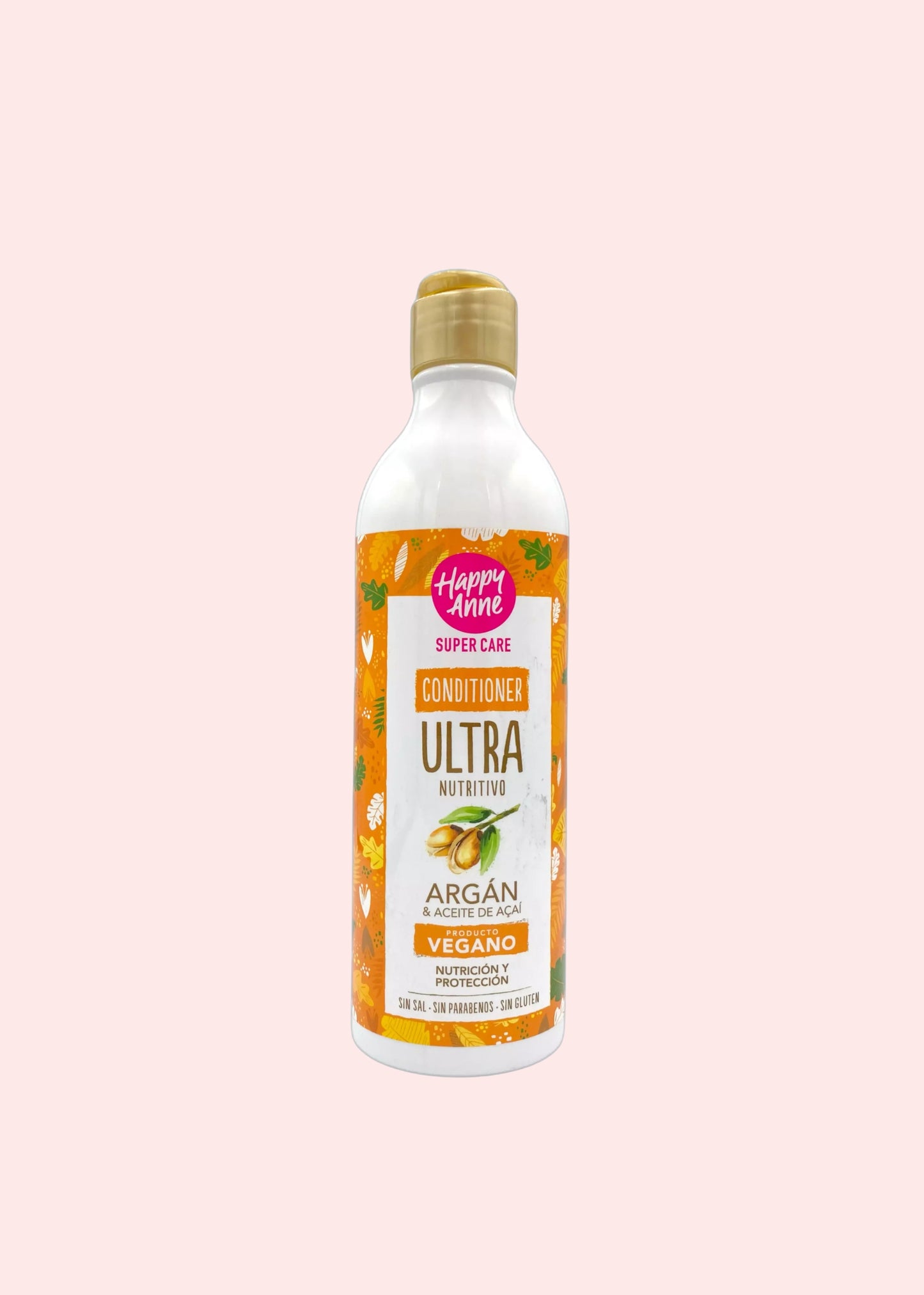 HAPPY ANNE ACONDICIONADOR ARGAN Y ACEITE DE ACAI 340ML VEGANO