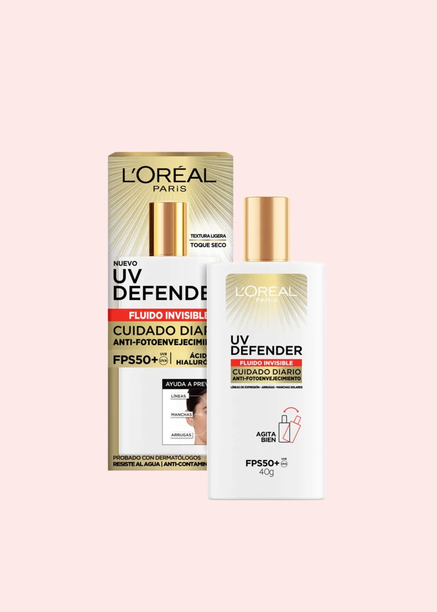 LOREAL PROTECTOR SOLAR FLUIDO INVISIBLE FPS50 40GR