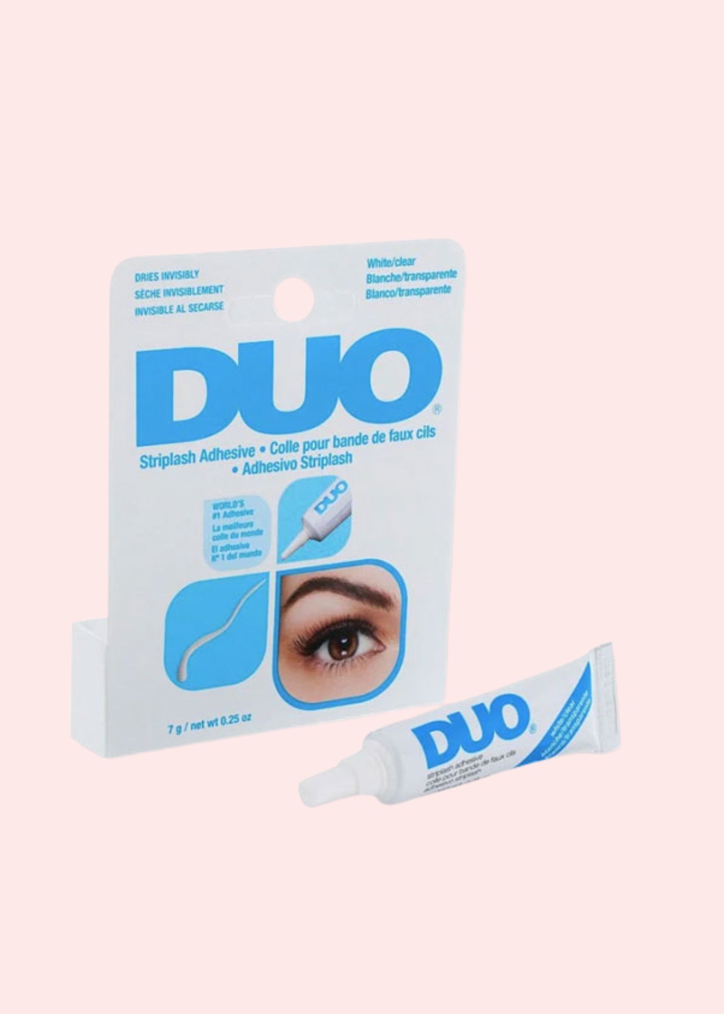 DUO PEGA PESTAÑAS TRANSPARENTE 7 g AZUL REF 568034