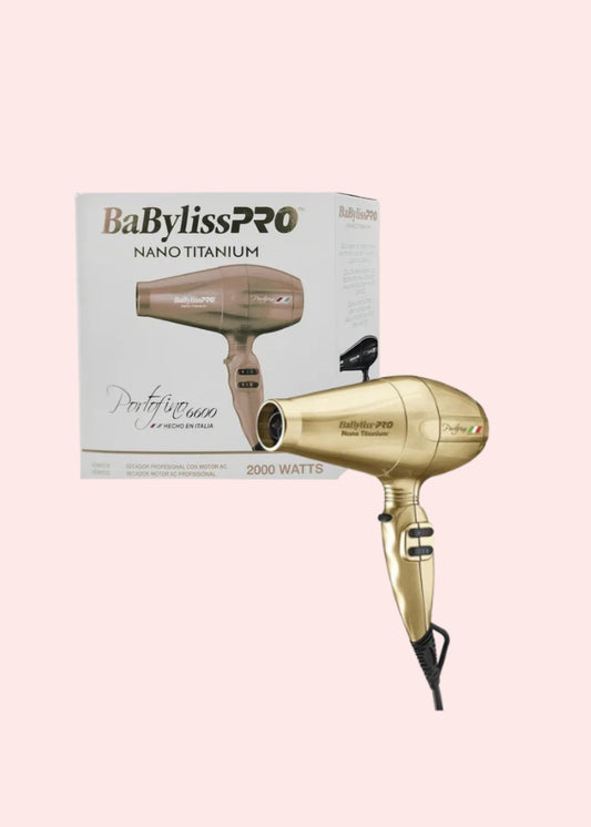 BABYLISS SECADOR PORTOFINO NANO TITANIUM DORADO GLOW 2000W