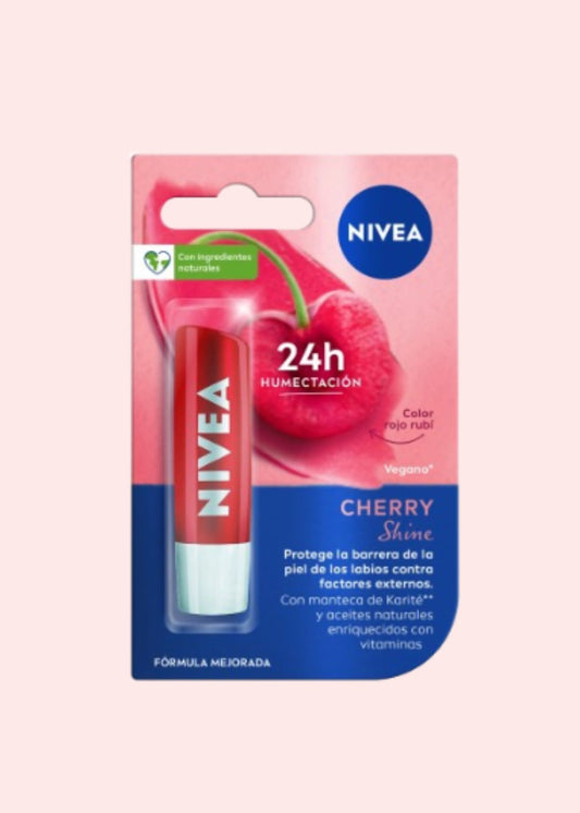 NIVEA PROTECTOR LABIAL CHERRY SHINE