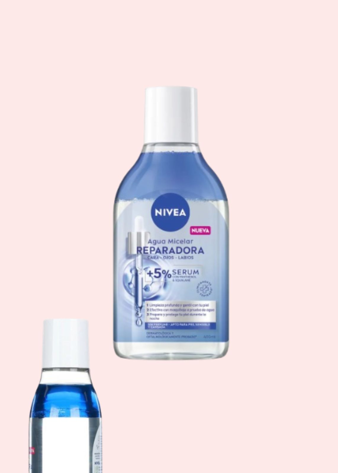 NIVEA AGUA MISCELAR REPARADORA +5% SERUM 400ML