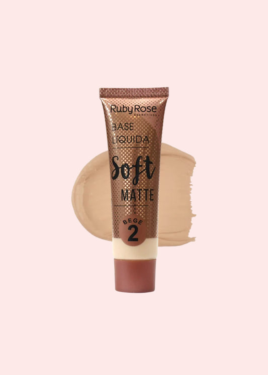 RUBY ROSE BASE LIQUIDA SOFT MATTE BEGE # 2 HB- HB-8050
