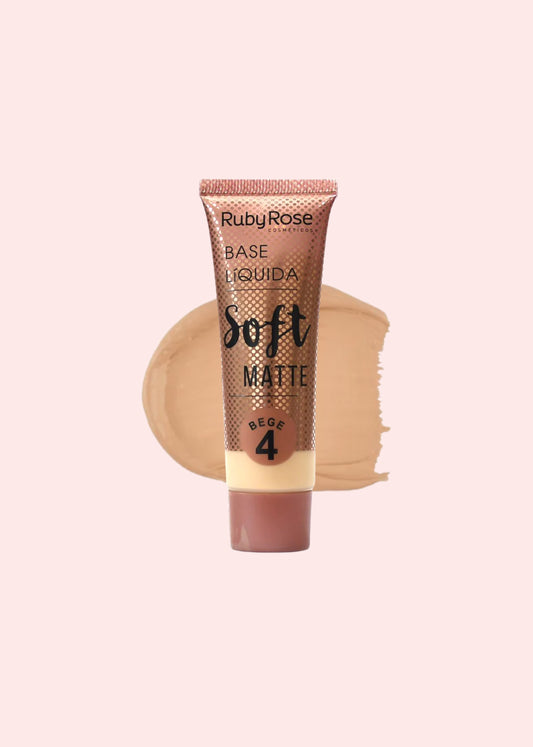 RUBY ROSE BASE LIQUIDA SOFT MATTE BEGE # 4 HB-8050