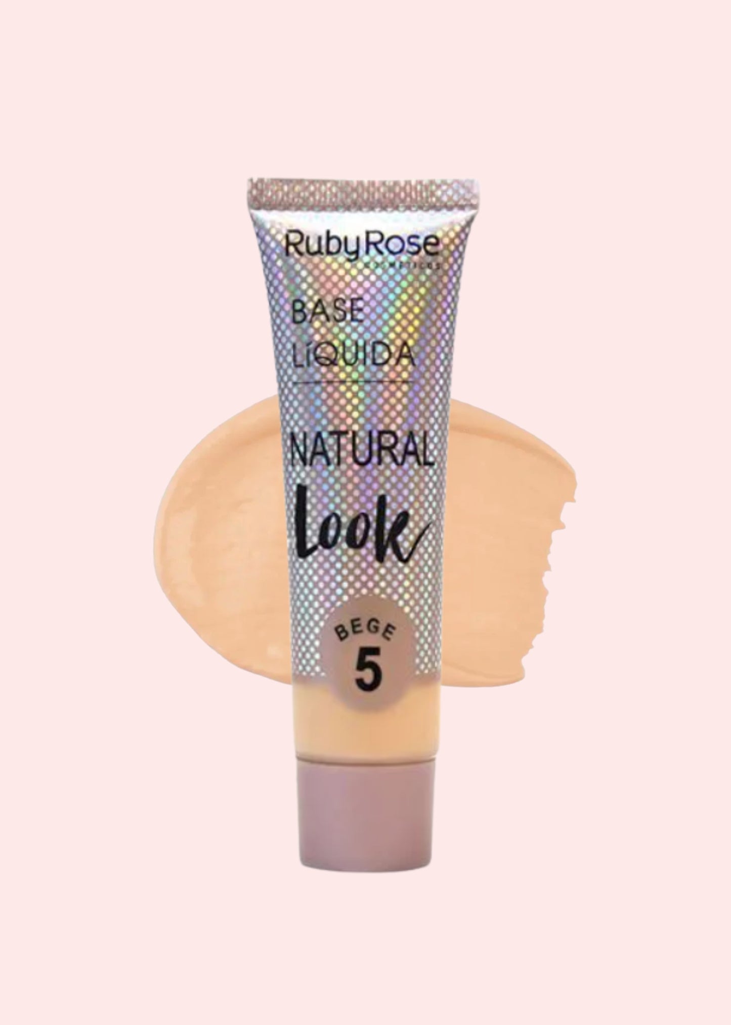 RUBY ROSE BASE LIQUIDA NATURAL LOOK BEIGE #5 HB- 8051