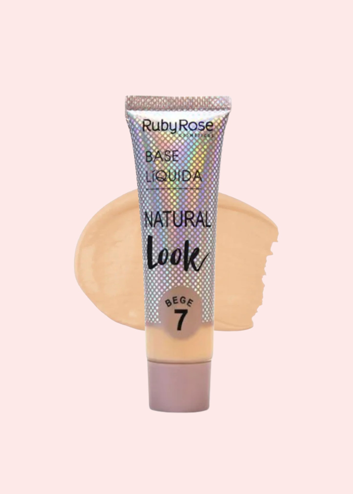 RUBY ROSE BASE LIQUIDA NATURAL LOOK BEIGE #7 HB-8051