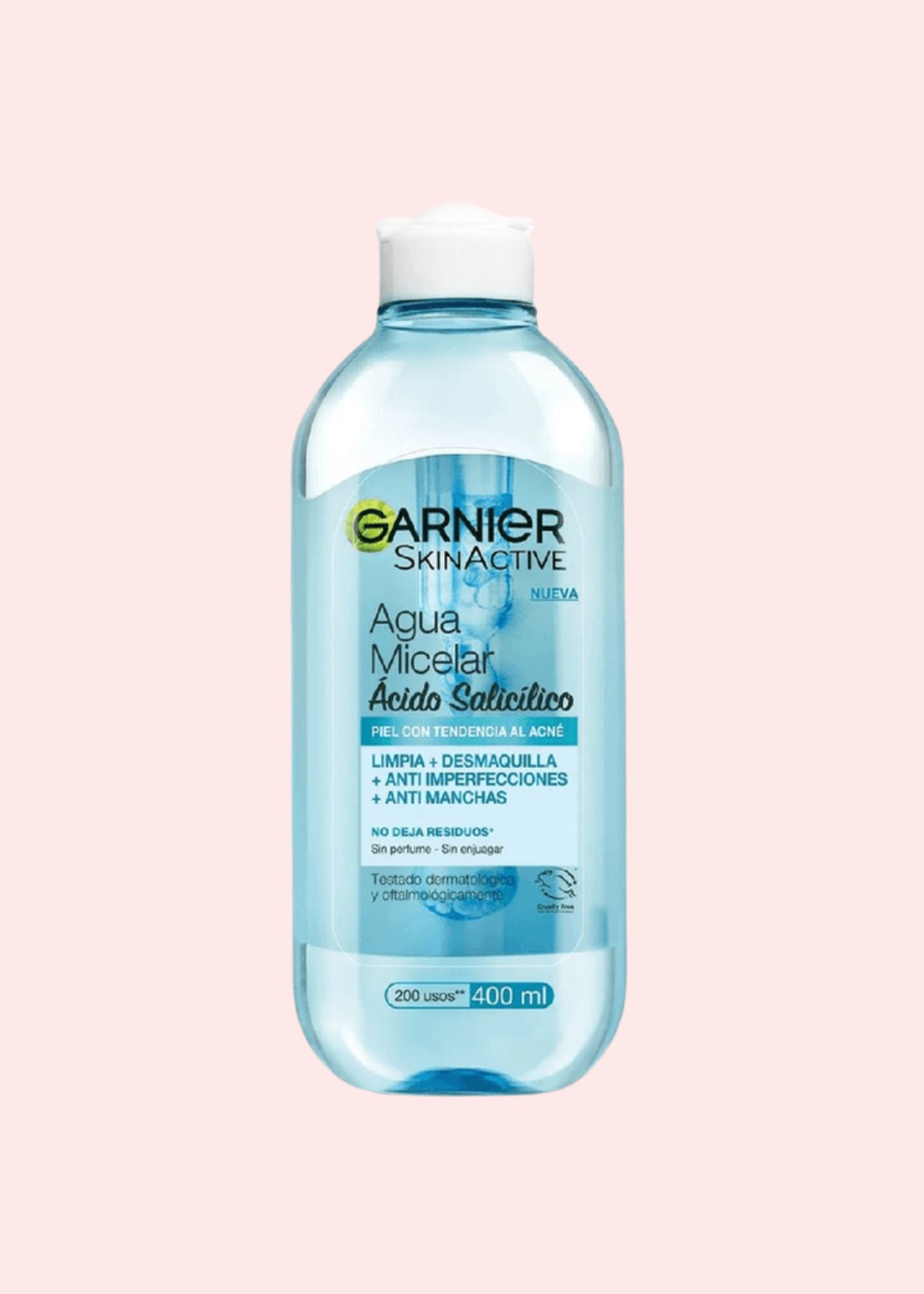 Garnier Agua Micelar Aclara Anti Acne  400 Ml