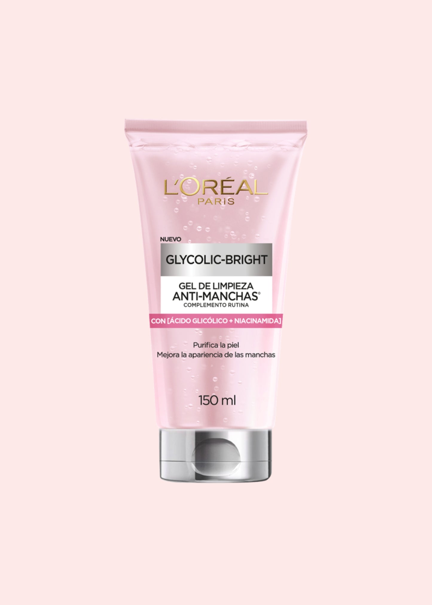 Loreal Glycolic Bright Gel Limpiador Facial 150 Ml
