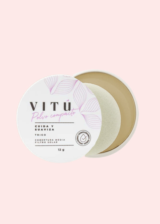 VITU POLVO COMPACTO DE TRIGO Y FILTRO SOLAR 3 NUEZ