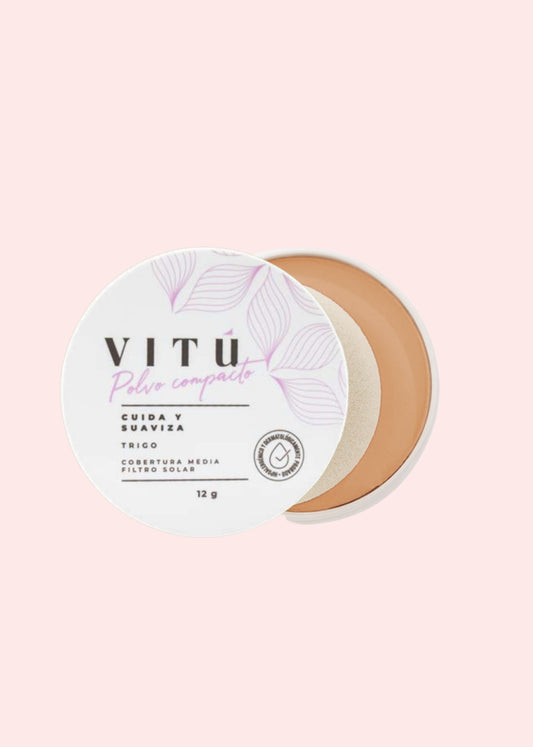 Vitu Polvo Compacto De Trigo Y Filtro Solar 5 Cacao