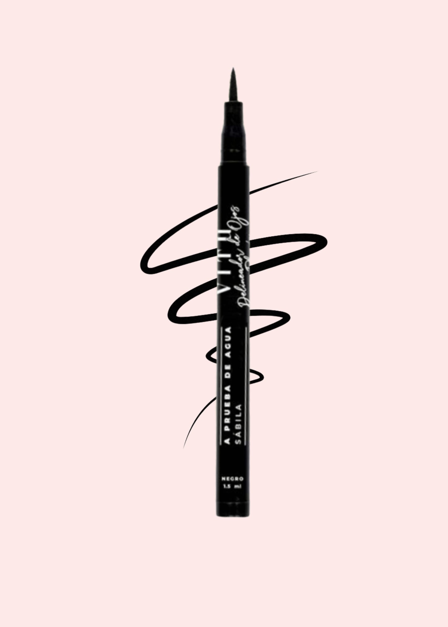 VITU DELINEADOR LIQUIDO OJOS SABILA MONO NEGRO 1.5 ML
