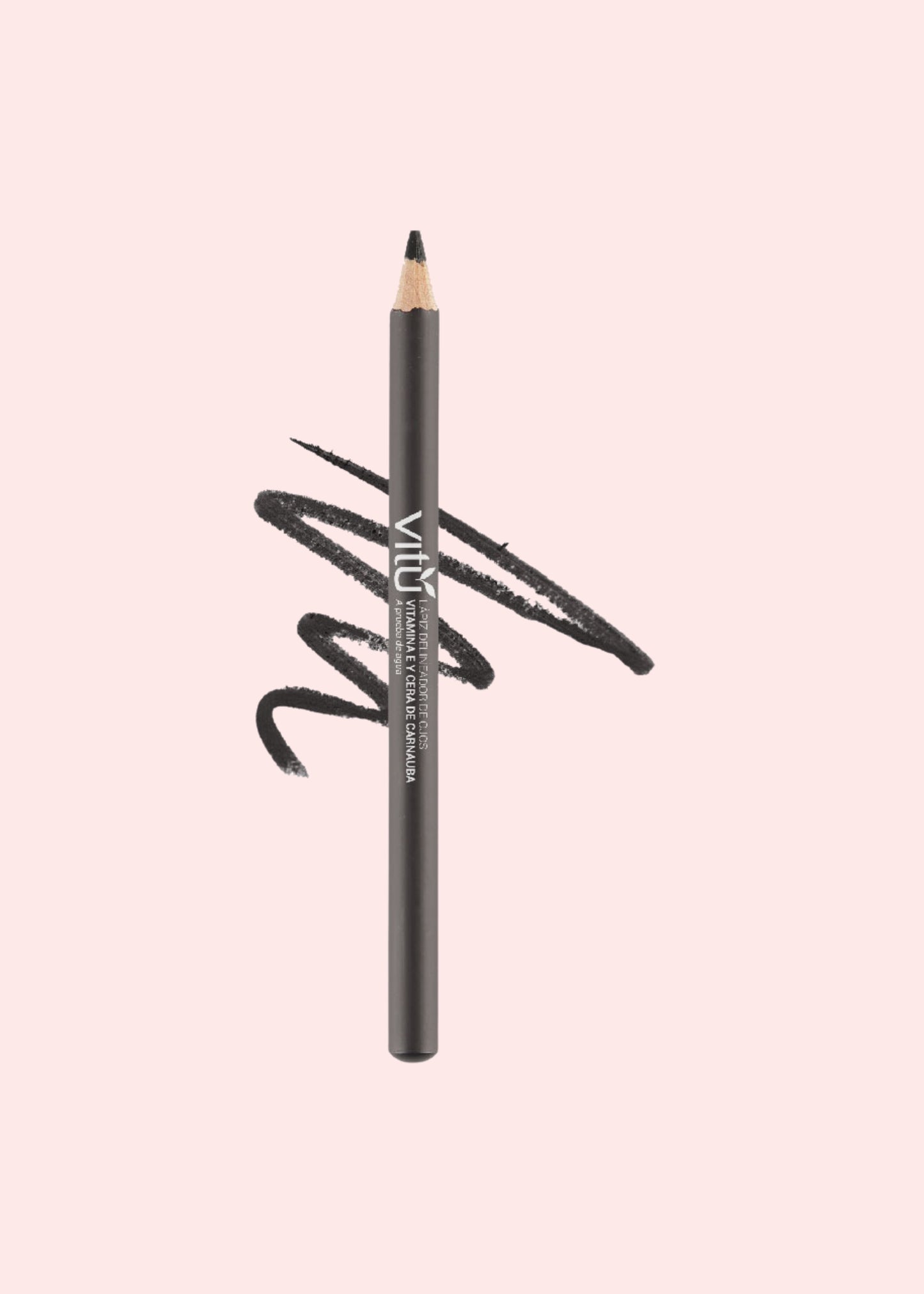 Vitu Lápiz Delineador De Ojos Vitamina E 1 Negro 1.3 G