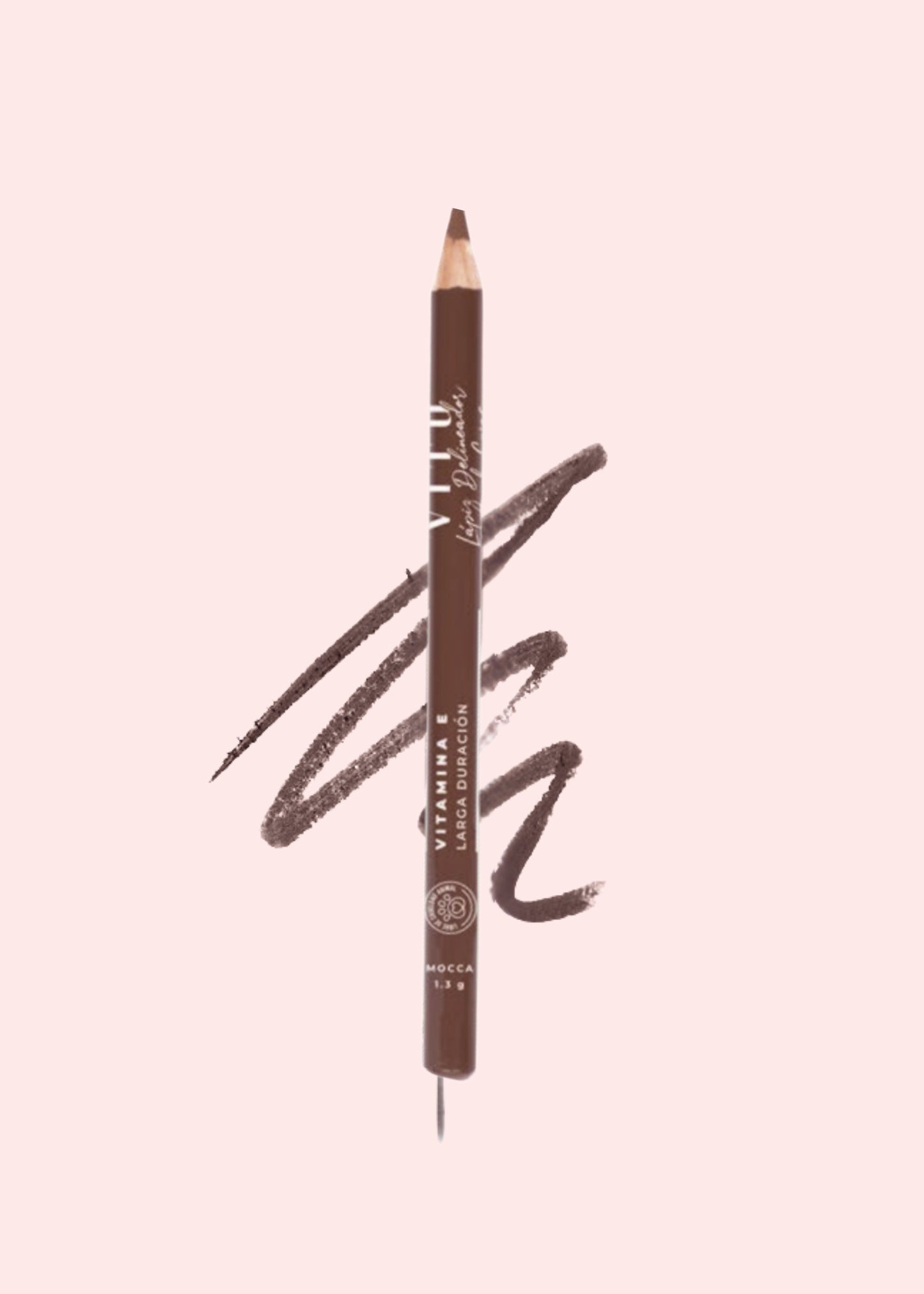 Vitu Lapiz Delineador De Cejas Vitamina E 4 Mocca 1.3 G