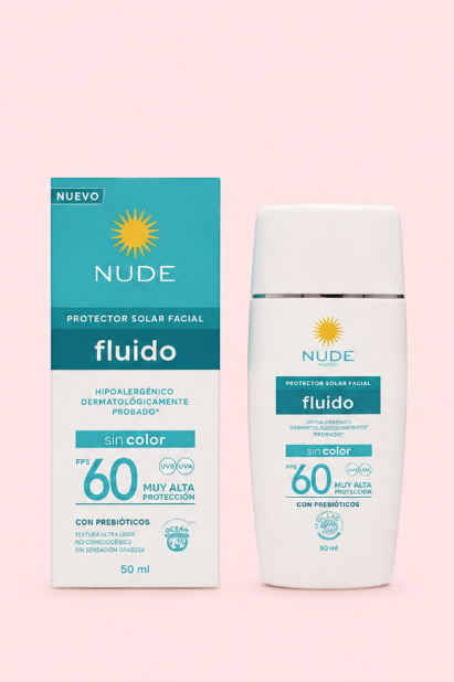 NUDE PROTECTOR FACIAL FLUIDO SIN COLOR 50 ML