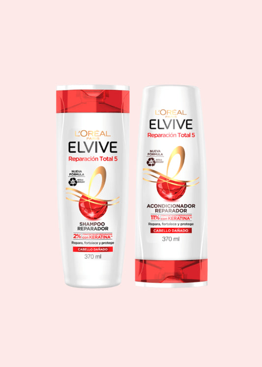 Elvive Pack Reparacion Total 5 Shampoo Y Acondicionador
