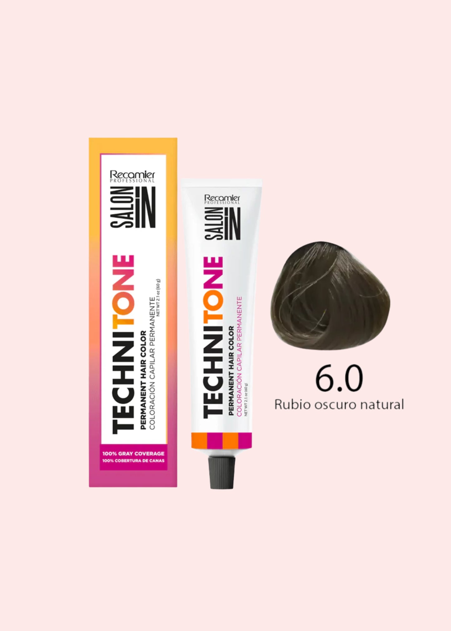 RECAMIER SALON IN TECHNI TONE TINTE 6.0 RUBIO OSCURO NATURAL