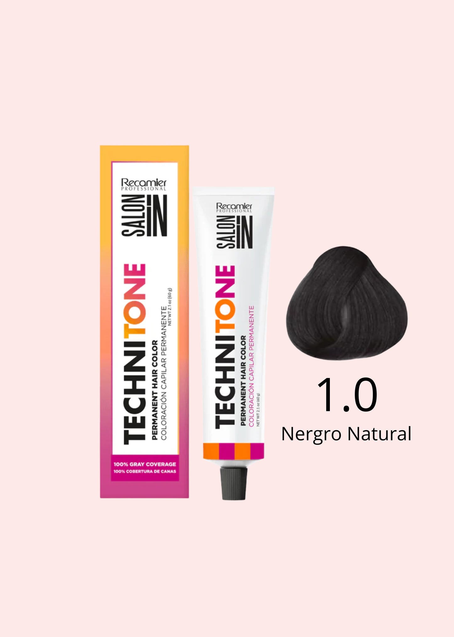 RECAMIER SALON IN TINTE 1.0 NEGRO NATURAL