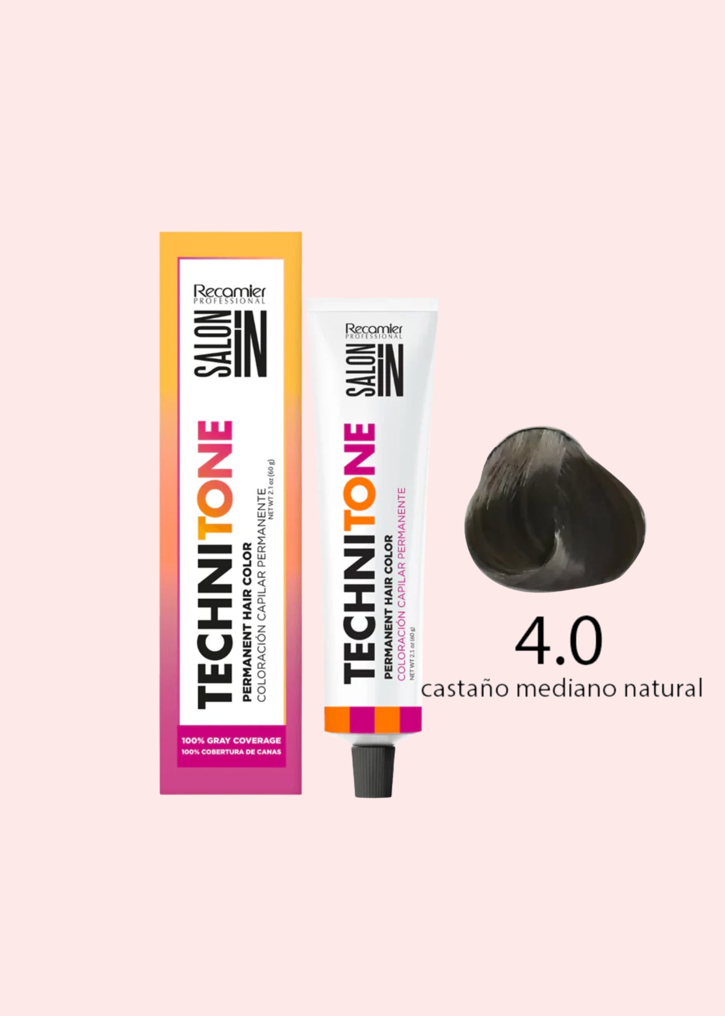 RECAMIER SALON IN TINTE 4.0 CASTAÑO MEDIANO NATURAL