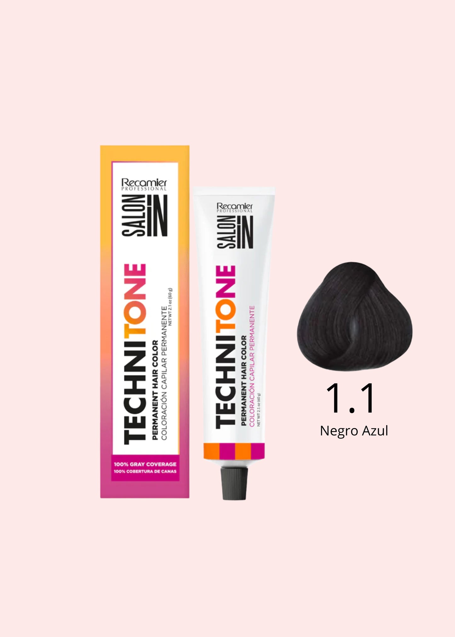 RECAMIER SALON IN TECHNI TONE SALON IN TINTE 1.1 NEGRO AZUL