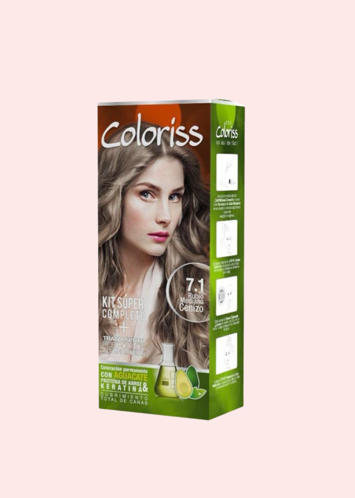 RECAMIER COLORISS TINTE KIT N° 7.1 *50 G